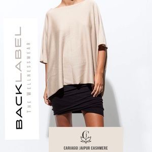 Back Label JAIPUR cashmere and silk NEW M poncho